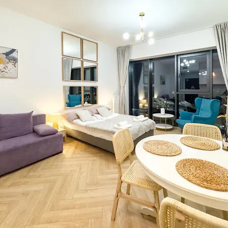 Ans Hanza Tower 21st Floor With View, Swimming Pool, Sauna, Jacuzzi, Viewing Terrace Апартаменты Щецин