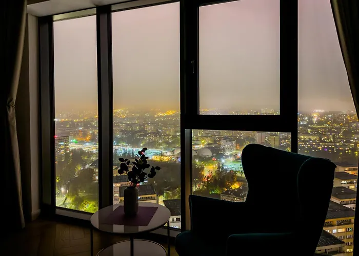 Ans Hanza Tower 21st Floor With View, Swimming Pool, Sauna, Jacuzzi, Viewing Terrace * Щецин