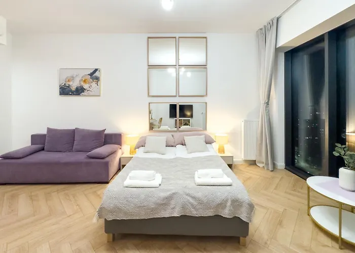 Апартаменты Ans Hanza Tower 21st Floor With View, Swimming Pool, Sauna, Jacuzzi, Viewing Terrace